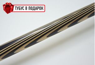 Бильярдный кий ручной работы Классик 6+12 черный граб купить в интернет-магазине БильярдМастер Украина