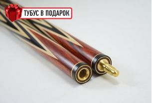 Бильярдный кий ручной работы Корона-4 кокоболо, черный граб купить в интернет-магазине БильярдМастер Украина