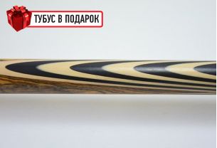 Бильярдный кий ручной работы Классик 6+12 бокоте, черный граб купить в интернет-магазине БильярдМастер Украина