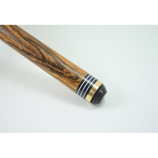 Бильярдный кий ручной работы Корона-4 бокоте, черный граб купить в интернет-магазине БильярдМастер Украина