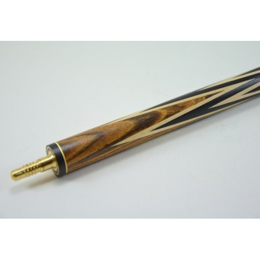 Бильярдный кий ручной работы Корона-4 бокоте, черный граб купить в интернет-магазине БильярдМастер Украина