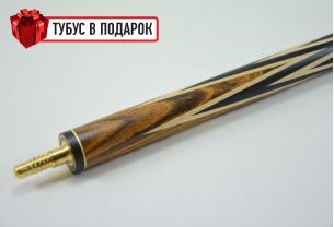 Бильярдный кий ручной работы Корона-4 бокоте, черный граб купить в интернет-магазине БильярдМастер Украина