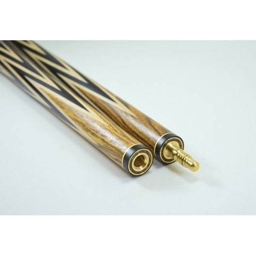 Бильярдный кий ручной работы Корона-4 бокоте, черный граб купить в интернет-магазине БильярдМастер Украина