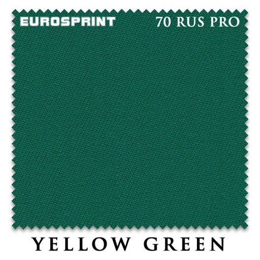 Сукно для бильярда Eurosprint 70 Rus Pro Yellow Green 198 см.