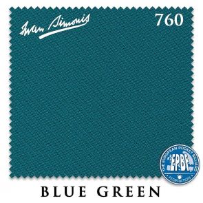 Сукно для бильярда Iwan Simonis 760 Blue Green 195 см. купить в интернет-магазине БильярдМастер Украина