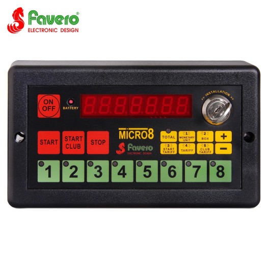 Таймер для бильярда Favero до 8 столов купить в интернет-магазине БильярдМастер Украина