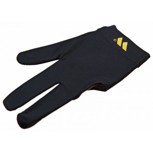 Бильярдная перчатка WB черная с защитой от скольжения