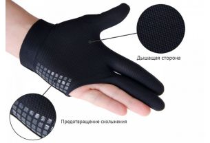 Бильярдная перчатка WB красная с защитой от скольжения купить в интернет-магазине БильярдМастер Украина