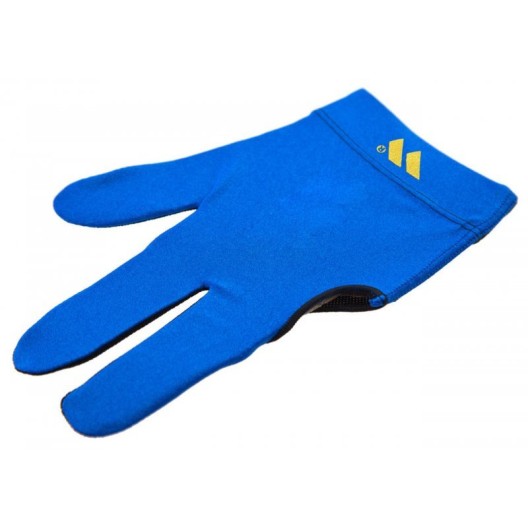 Бильярдная перчатка WB голубая с защитой от скольжения купить в интернет-магазине БильярдМастер Украина