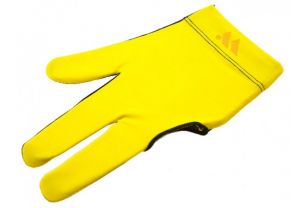 Бильярдная перчатка WB желтая с защитой от скольжения купить в интернет-магазине БильярдМастер Украина