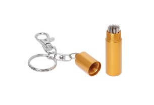 Брелок с перфоратором для наклейки Tip-Pik Gold купить в интернет-магазине БильярдМастер Украина