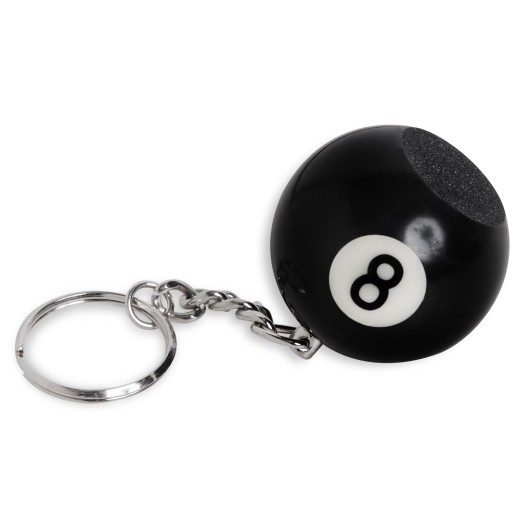 Брелок с шейпером для наклейки Шар №8, 35 мм. купить в интернет-магазине БильярдМастер Украина