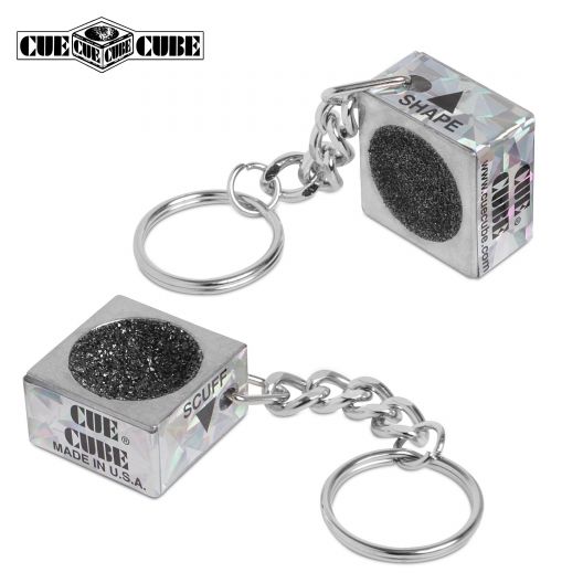 Брелок с шейпером для наклейки Cue Cube Silver купить в интернет-магазине БильярдМастер Украина