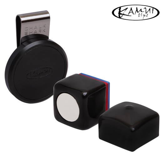 Магнитный держатель для мела Kamui Chalk Shark черный купить в интернет-магазине БильярдМастер Украина