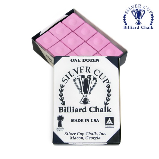 Бильярдный мел Silver Cup Pink купить в интернет-магазине БильярдМастер Украина