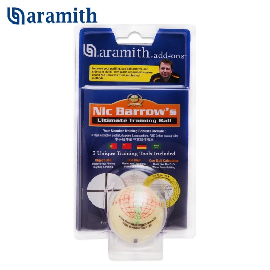 Тренировочный шар Snooker Aramith Nic Barrow's Ultimate ø52,4 мм. купить в интернет-магазине БильярдМастер Украина