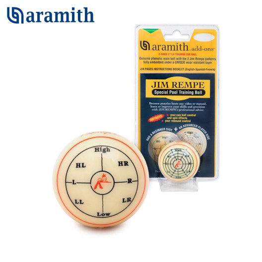 Тренировочный шар Aramith Jim Rempe Pool ø57,2 мм. купить в интернет-магазине БильярдМастер Украина