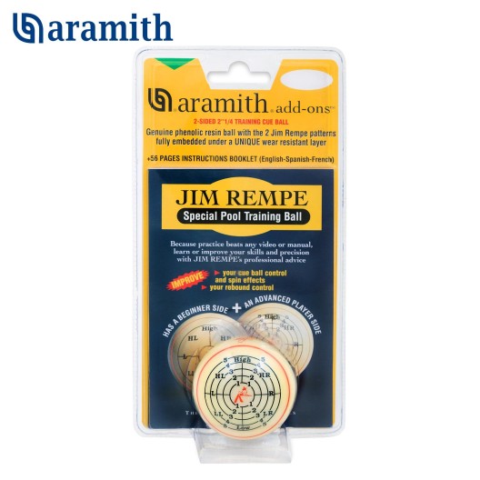 Тренировочный шар Aramith Jim Rempe Pool ø57,2 мм. купить в интернет-магазине БильярдМастер Украина