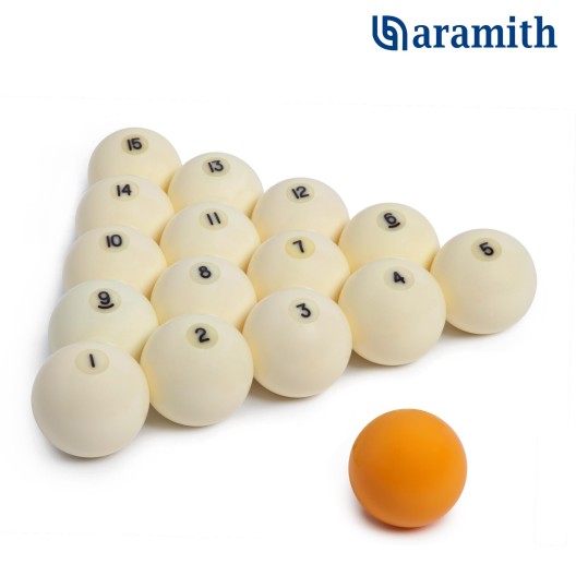 Шары для русского бильярда Aramith Premier ø68 мм., желтый биток купить в интернет-магазине БильярдМастер Украина