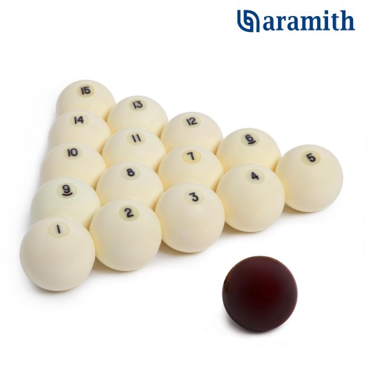 Шары для русского бильярда Aramith Standard ø68 мм., красный биток купить в интернет-магазине БильярдМастер Украина