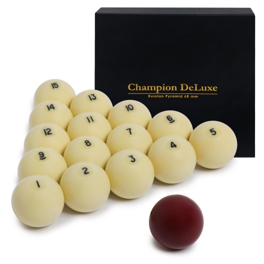 Шары для русского бильярда Champion DeLuxe ø68 мм. купить в интернет-магазине БильярдМастер Украина