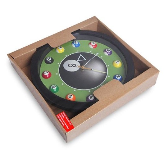 Часы для бильярда Pool Balls Black ø29,5 см.