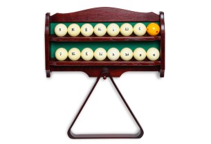 Полка для бильярдных шаров и треугольника настенная Venezia махагон