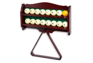 Полка для бильярдных шаров и треугольника настенная Venezia махагон