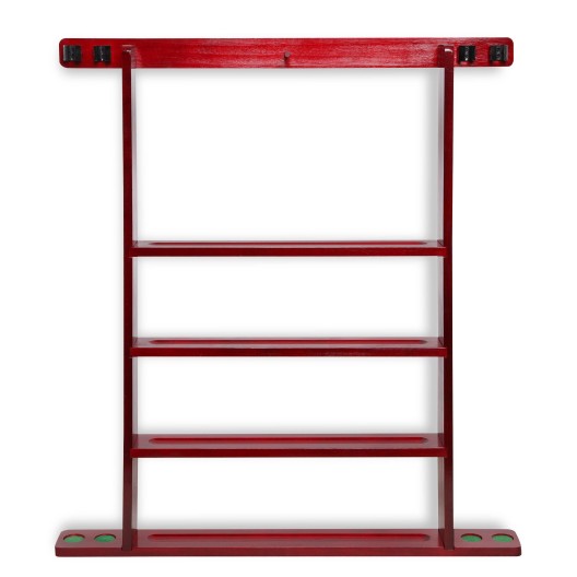 Киёвница с полкой для шаров настенная Universal для 4 киёв махагон