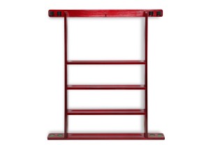 Киёвница с полкой для шаров настенная Universal для 4 киёв махагон