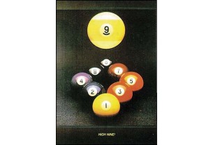 Постер для бильярда High Nine, 60x75см.