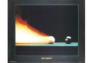 Постер для бильярда Hot Shot, 77x62см.