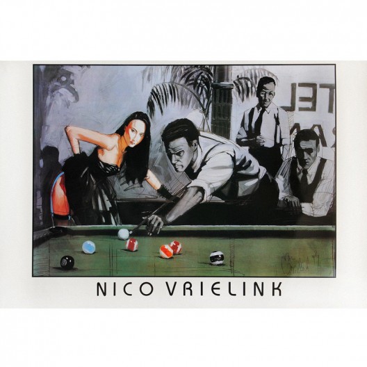 Постер для бильярда Nico Vrielink, 88x61см.