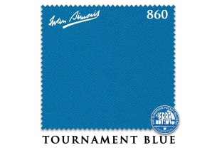 Сукно для бильярда Iwan Simonis 860 Tournament-Blue 198 см.