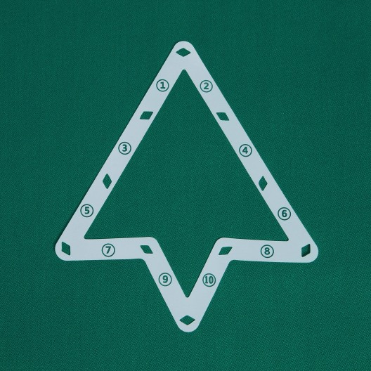 Набор треугольников для пула Magic Rack Sheet под шары ø57,2 мм., 6 шт.