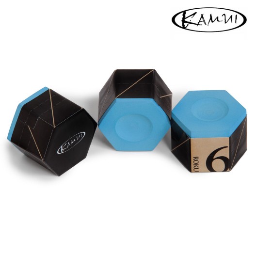 Бильярдный мел Kamui Roku Pyramid Sky Blue 1 шт.