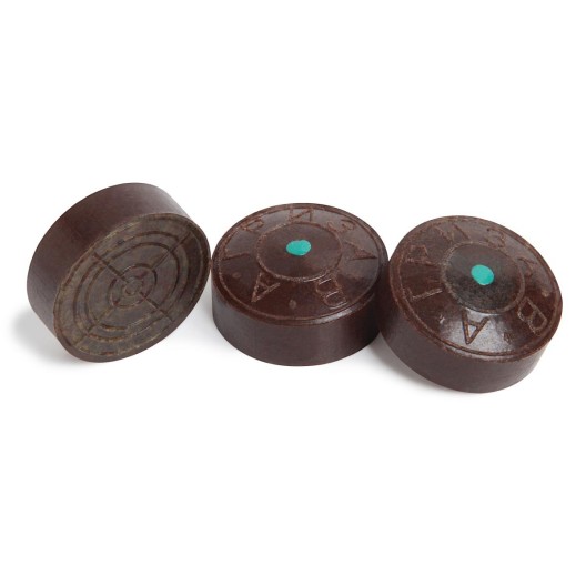 Наклейка для кия Гриза зеленая ø13 мм жёсткая 1 шт.