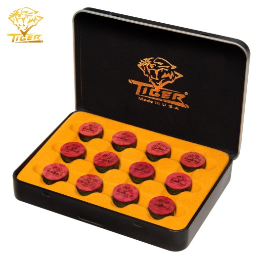 Наклейка для кию Tiger Emerald M/H ø13 мм середньо-жорстка 1 шт.