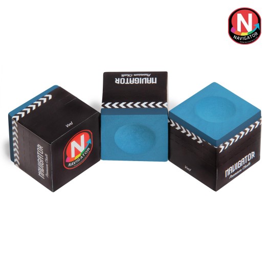 Більярдна крейда Navigator Premium Chalk Plus Alpha Blue 1 шт.