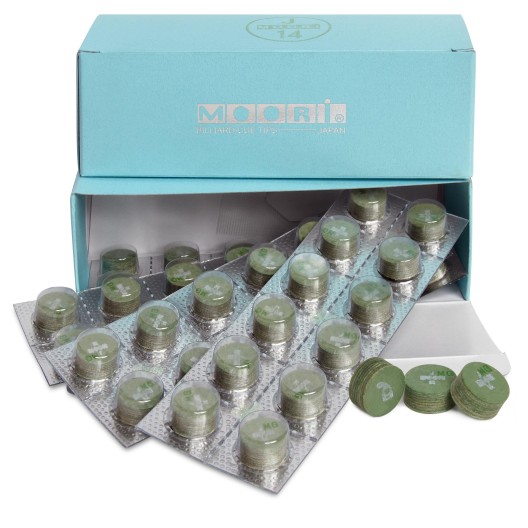 Наклейка для кия Moori Jewel Green Soft ø14 мм мягкая 1 шт.