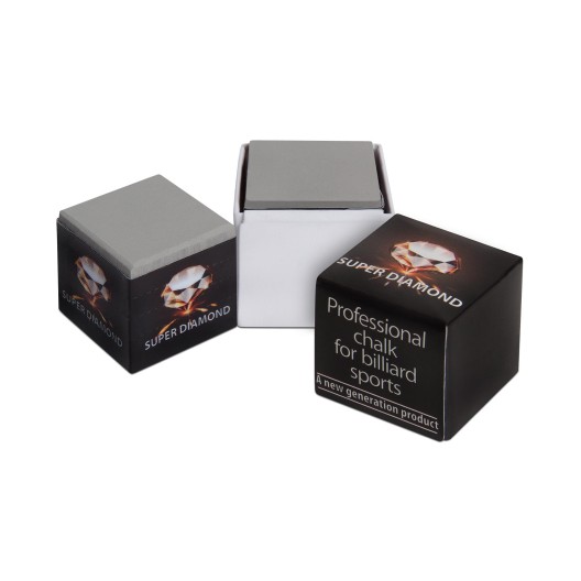 Бильярдный мел Super Diamond Black серый 1 шт.