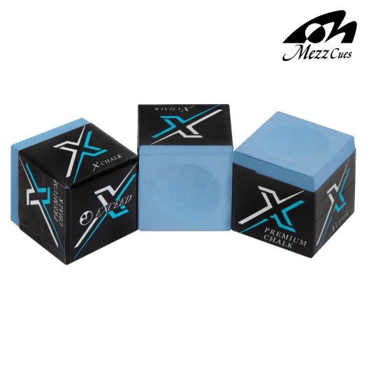 Бильярдный мел Mezz Exceed X-Chalk Blue 1 шт.