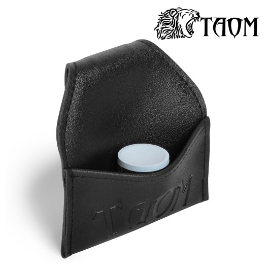 Пенал для крейди Taom Chalk Bag чорний шкіряний