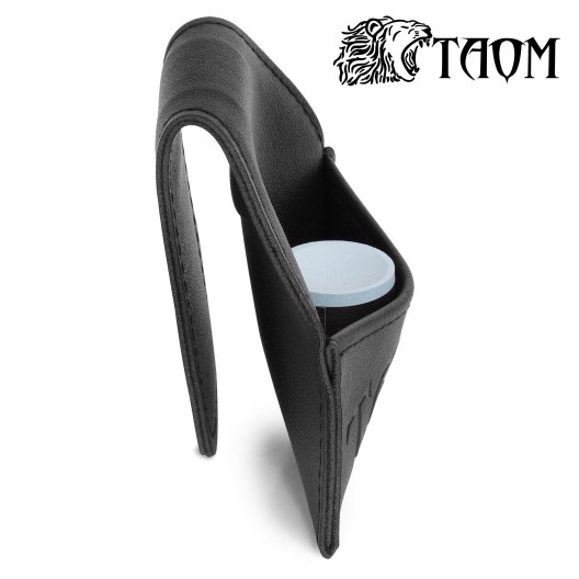 Пенал для крейди Taom Chalk Bag чорний шкіряний