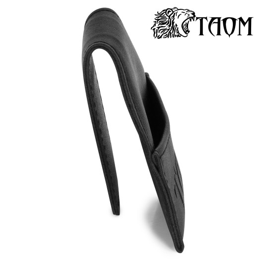 Пенал для крейди Taom Chalk Bag чорний шкіряний