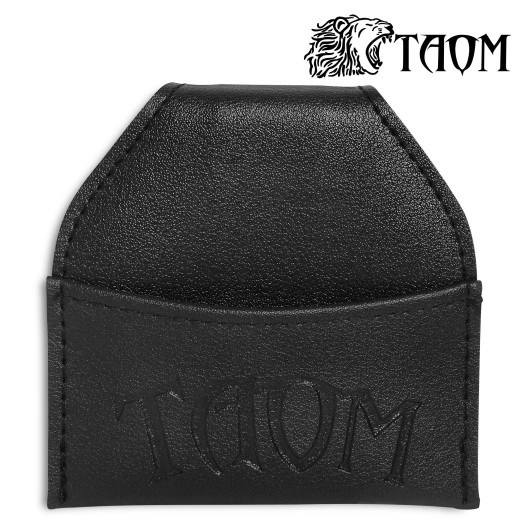 Пенал для крейди Taom Chalk Bag чорний шкіряний
