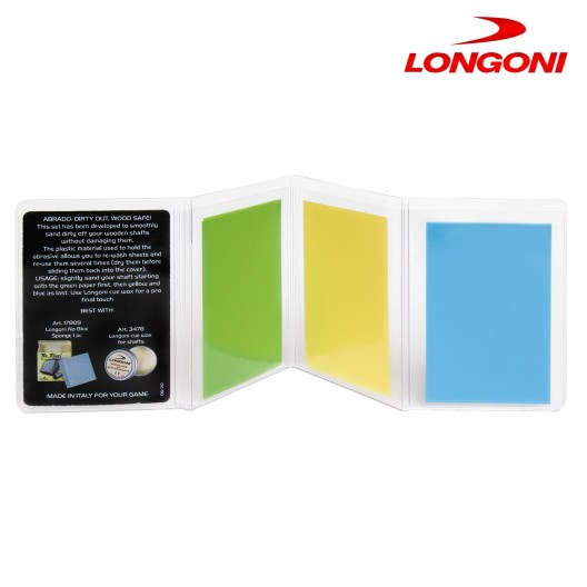 Набор микробумаги для полировки кия Longoni Abrado 12 шт.