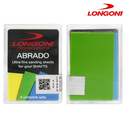 Набор микробумаги для полировки кия Longoni Abrado 12 шт.