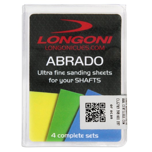 Набор микробумаги для полировки кия Longoni Abrado 12 шт.