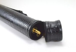 Тубус для бильярдного кия Croco без кармана, 1х1 чёрный